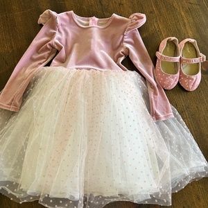 3T girls dress and matching shoes